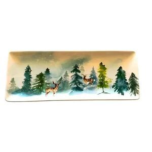 Enchanted Deer Dreamscape Ceramic 5.4 inches  wide x  14 inch long